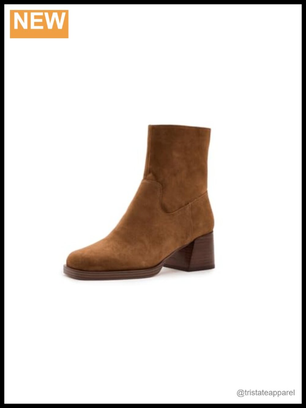 Steve Madden Latches Ankle Bootie Suede Block Heel Zip